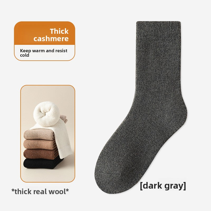 Fleece-Lined Wool Socks for Winter Warmth