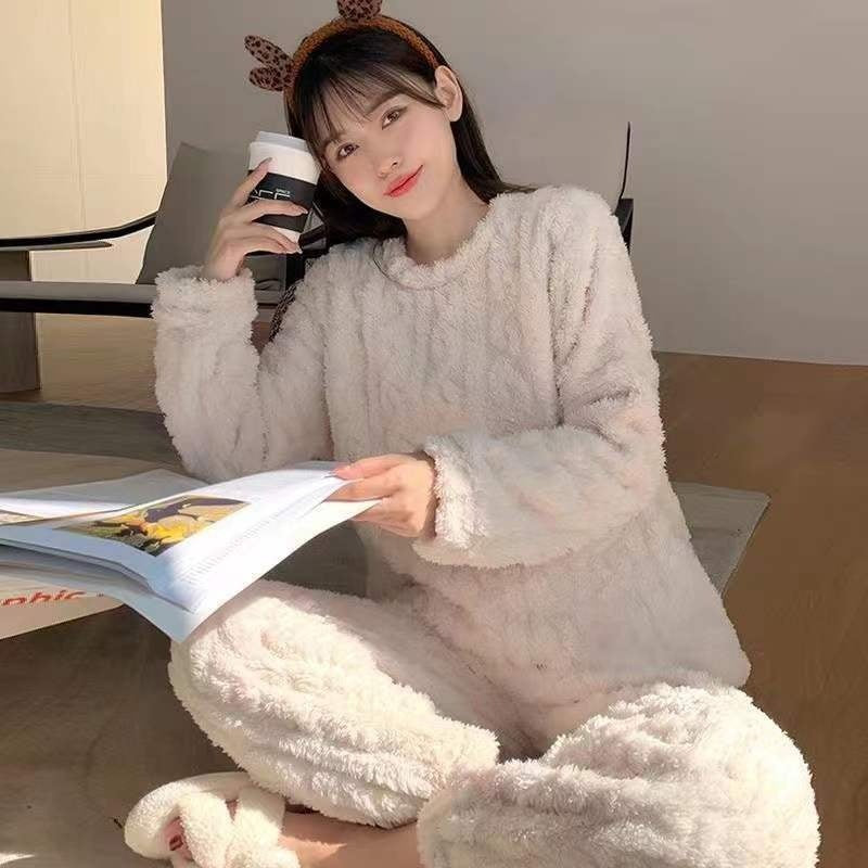 fleece pajamas set