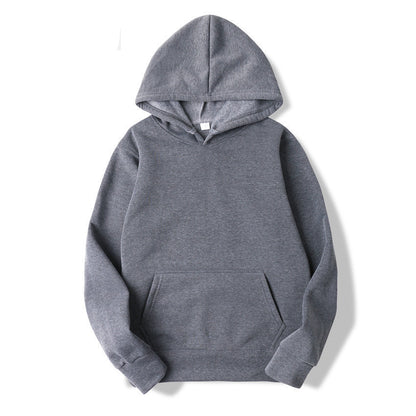 Fleece Solid Color Hoodie