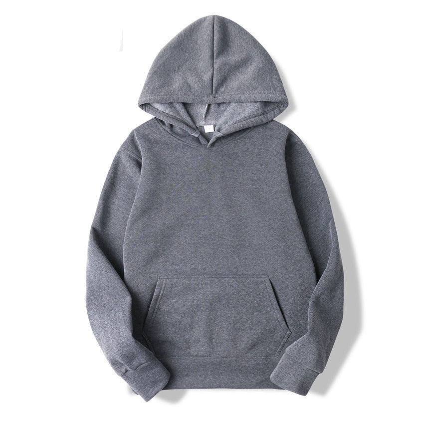 Fleece Solid Color Hoodie