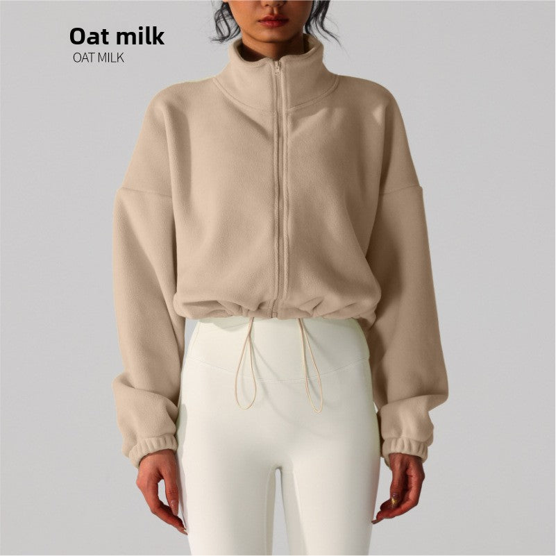 Fleece Stand Collar Winter Jacket