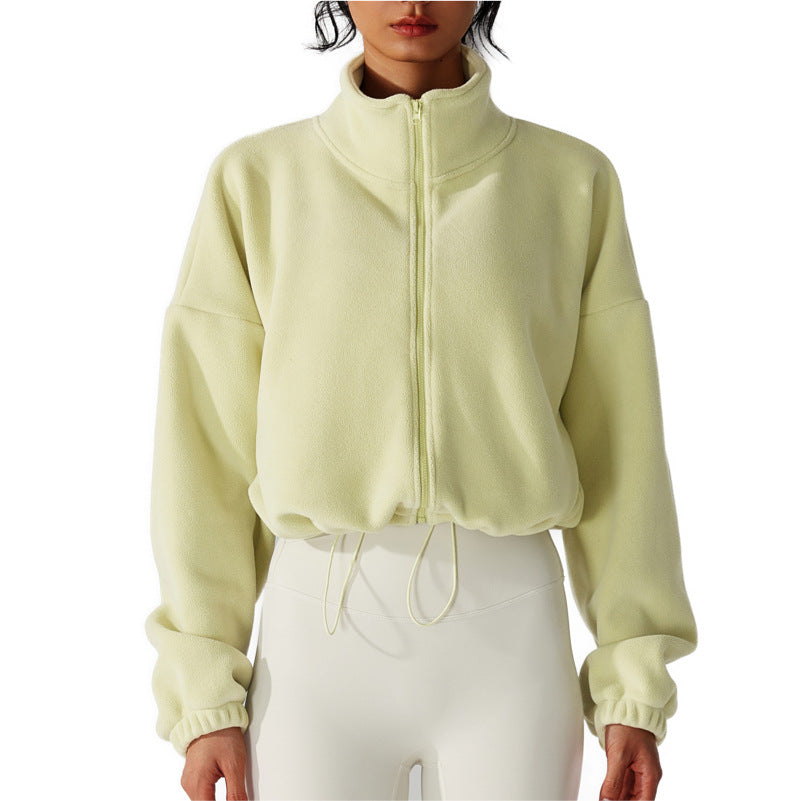 Fleece Stand Collar Winter Jacket
