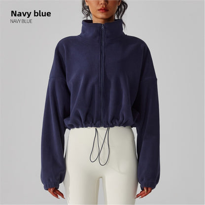 Fleece Stand Collar Winter Jacket