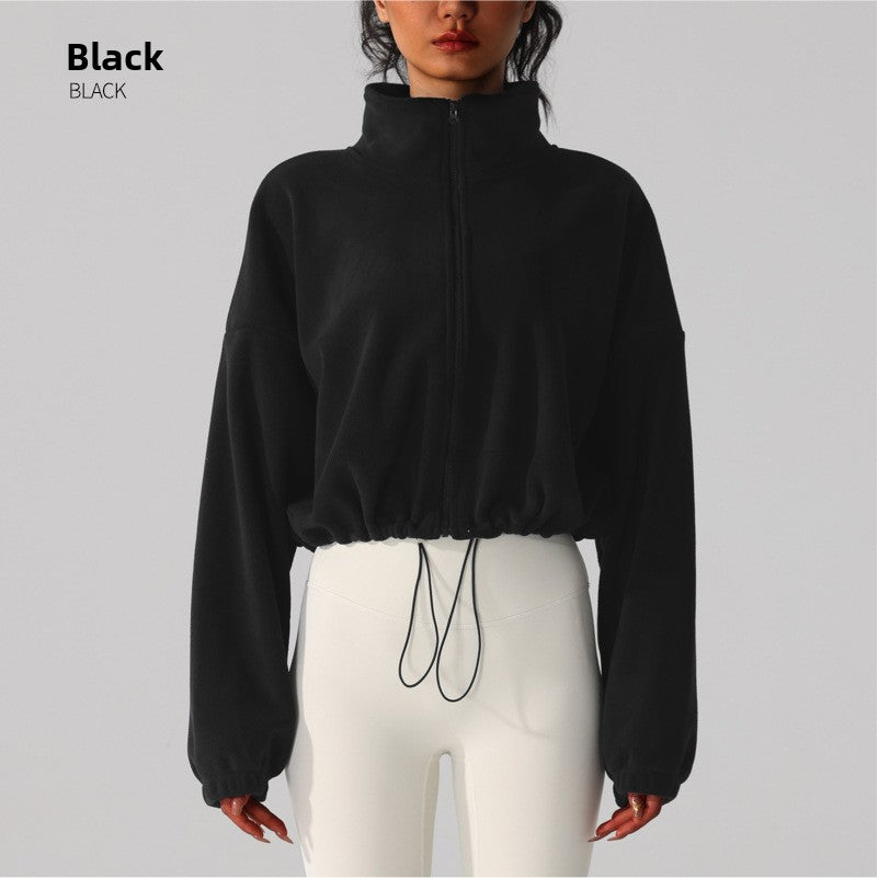 Fleece Stand Collar Winter Jacket