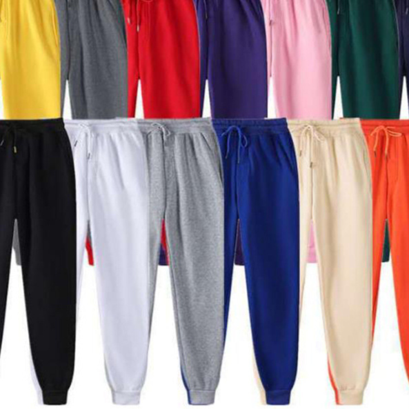 Fleece Sweatpants with Drawstring Waist