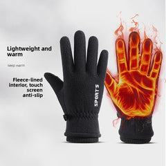 Mens polar fleece black
