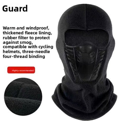 Fleece warm face mask head cover