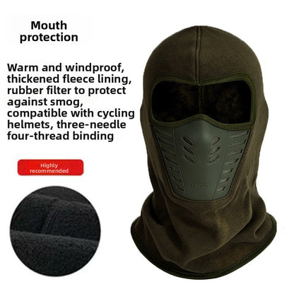 Fleece warm face mask head cover
