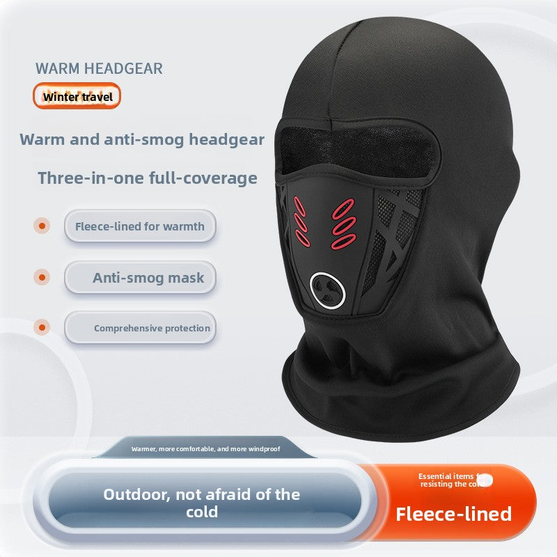 Fleece warm face mask head cover