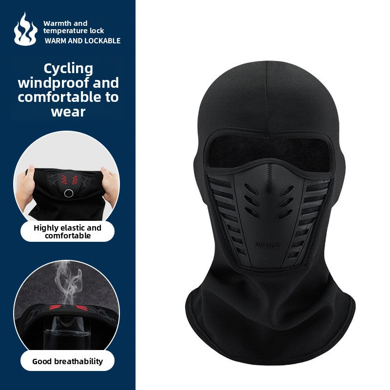 Fleece warm face mask head cover
