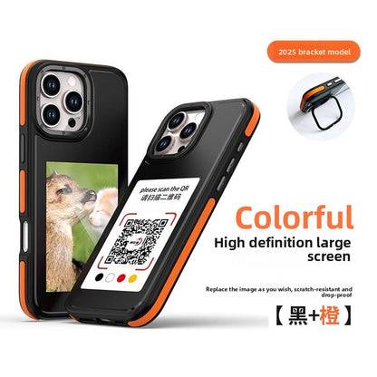 Flexible E-Ink Screen Phone Case with Display Projection