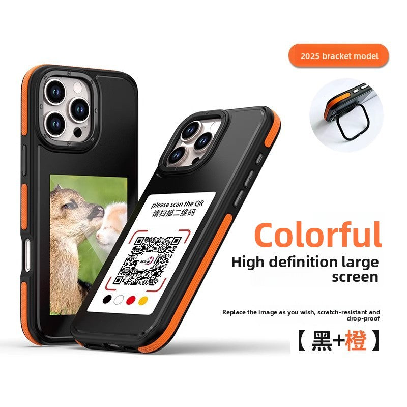 Flexible E-Ink Screen Phone Case with Display Projection