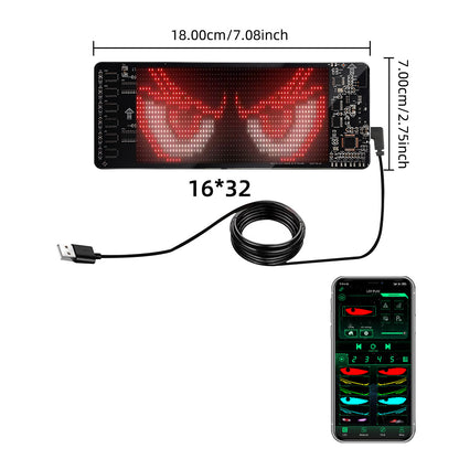 Flexible LED Car Display Screen with Bluetooth Control