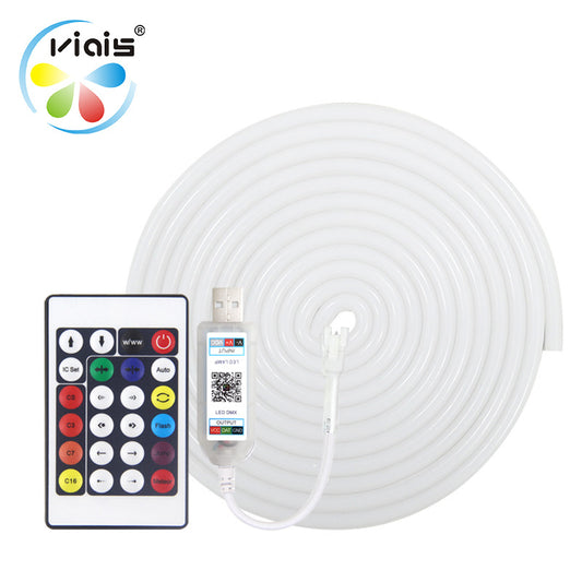 Flexible RGB Silicone LED Light Strip with Voice Control