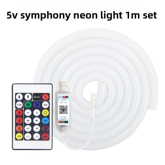 Flexible RGB Silicone LED Light Strip with Voice Control