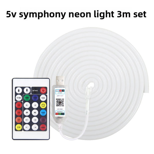 Flexible RGB Silicone LED Light Strip with Voice Control