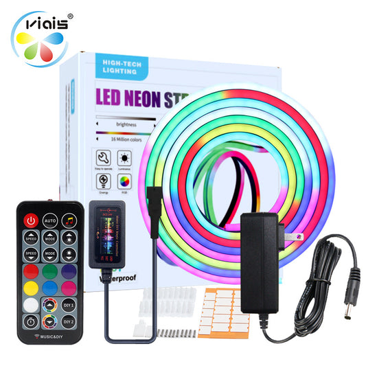 Flexible RGB Silicone LED Light Strip with Voice Control