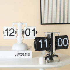 Light White-Flip Clock