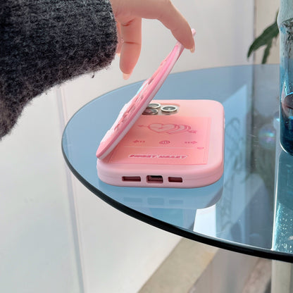 Flip Cover Barbie Bow Mirror iPhone Case