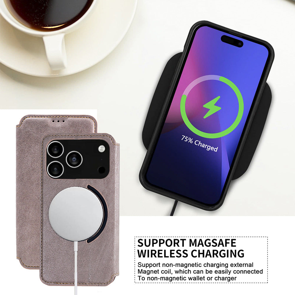 Flip Phone Leather Case