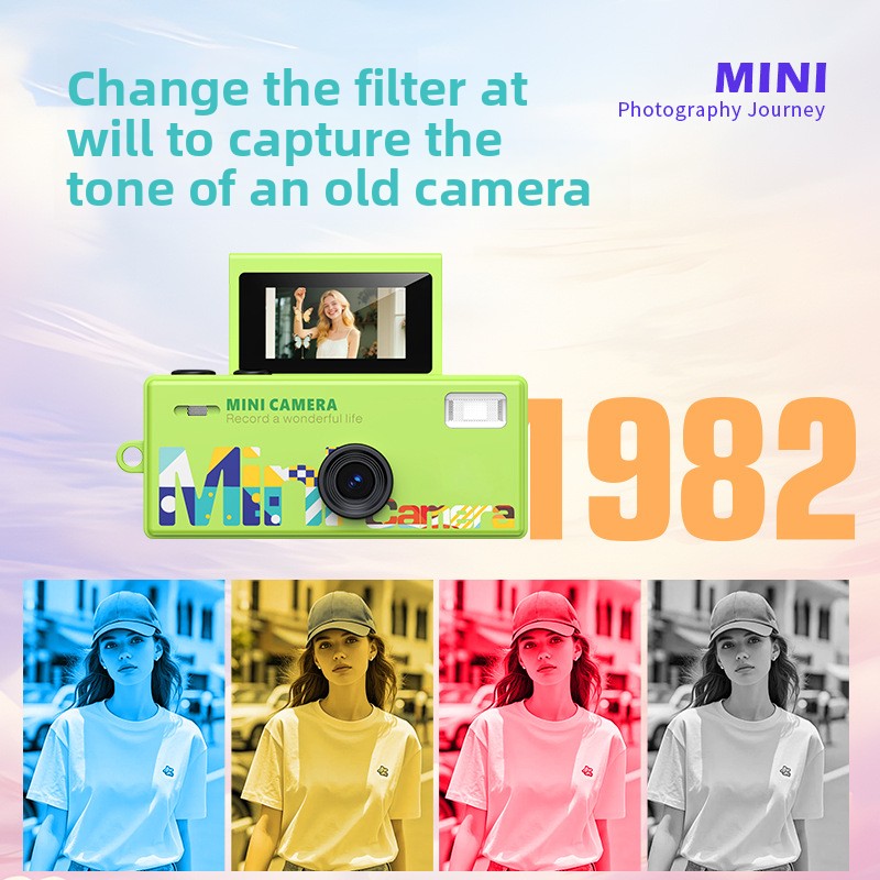 Flip Screen Mini Camera with Video Recording