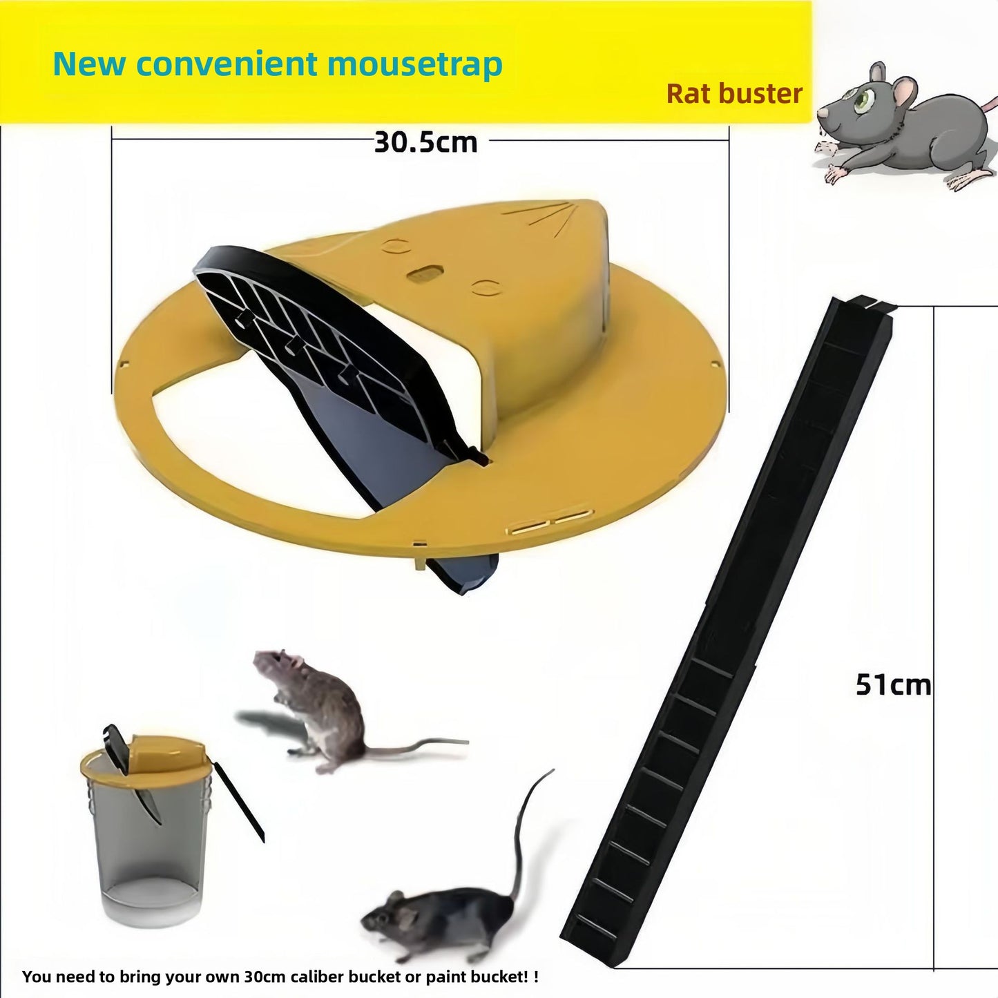 Flip-Top Automatic Mouse Trap