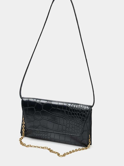 Flip-top crossbody bag