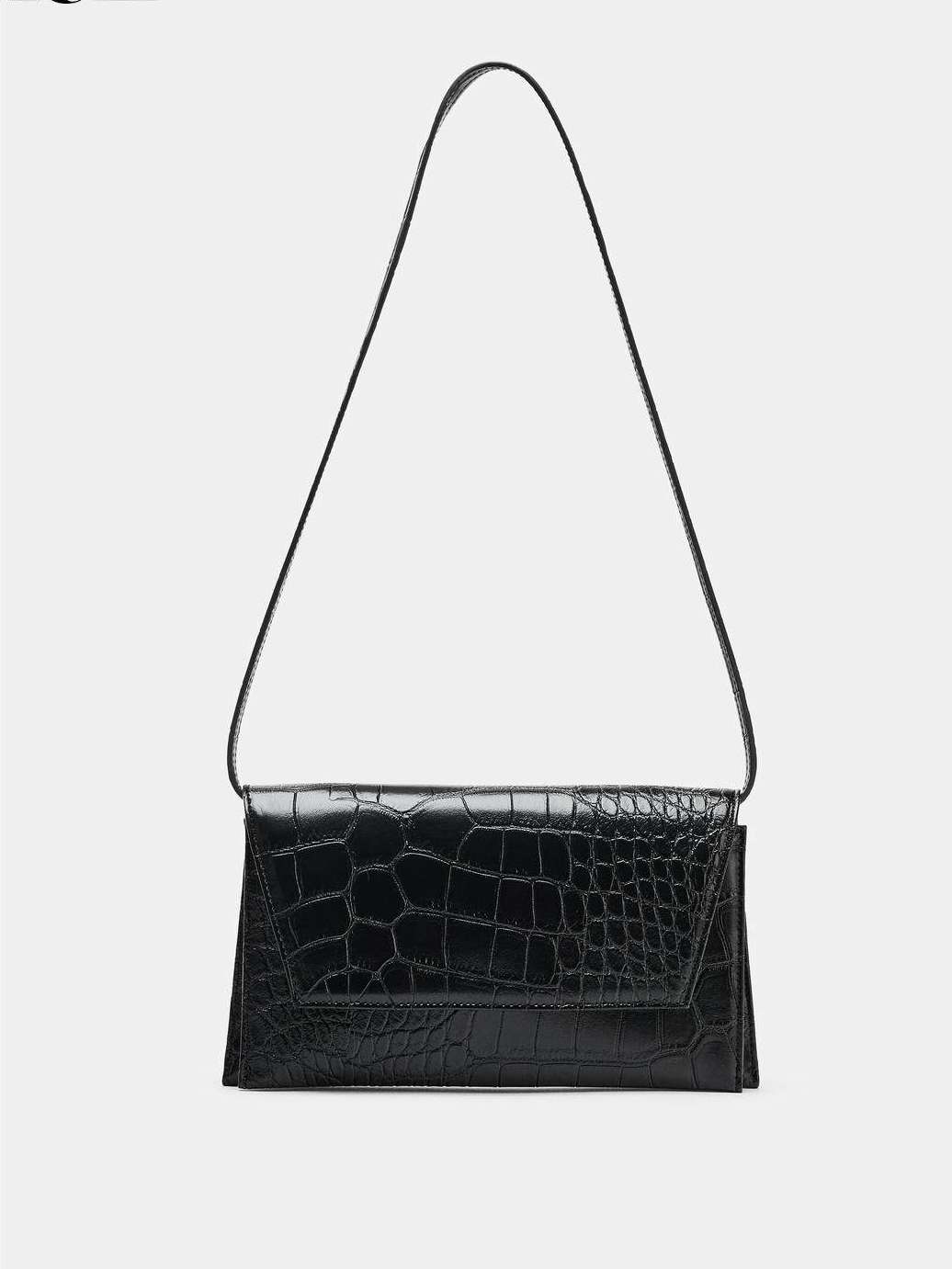 Flip-top crossbody bag