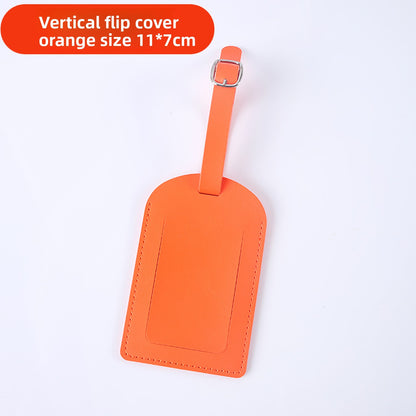 Flip-Top Luggage Tag with Lanyard