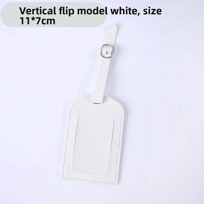 Flip-Top Luggage Tag with Lanyard