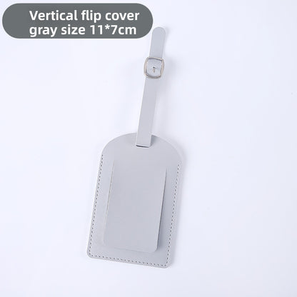 Flip-Top Luggage Tag with Lanyard