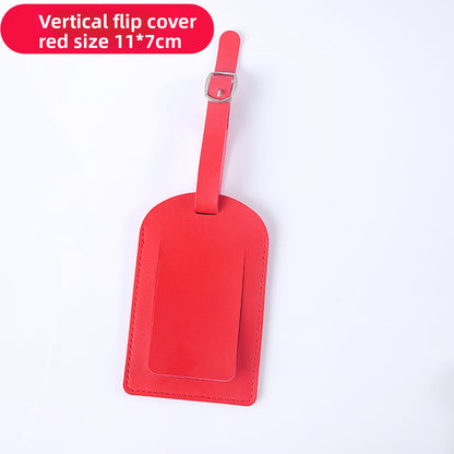 Flip-Top Luggage Tag with Lanyard