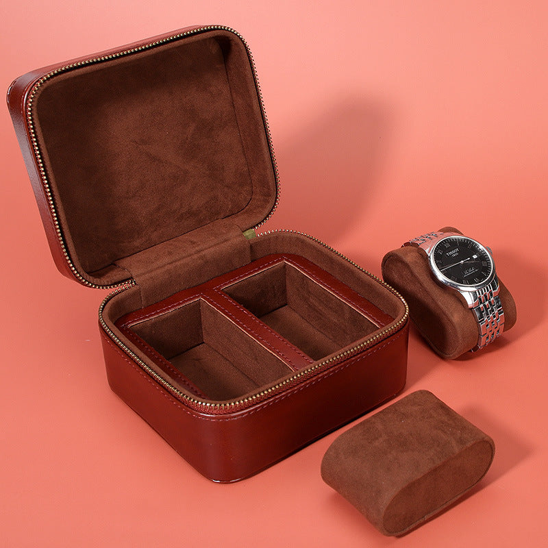 Flip-top storage watch case