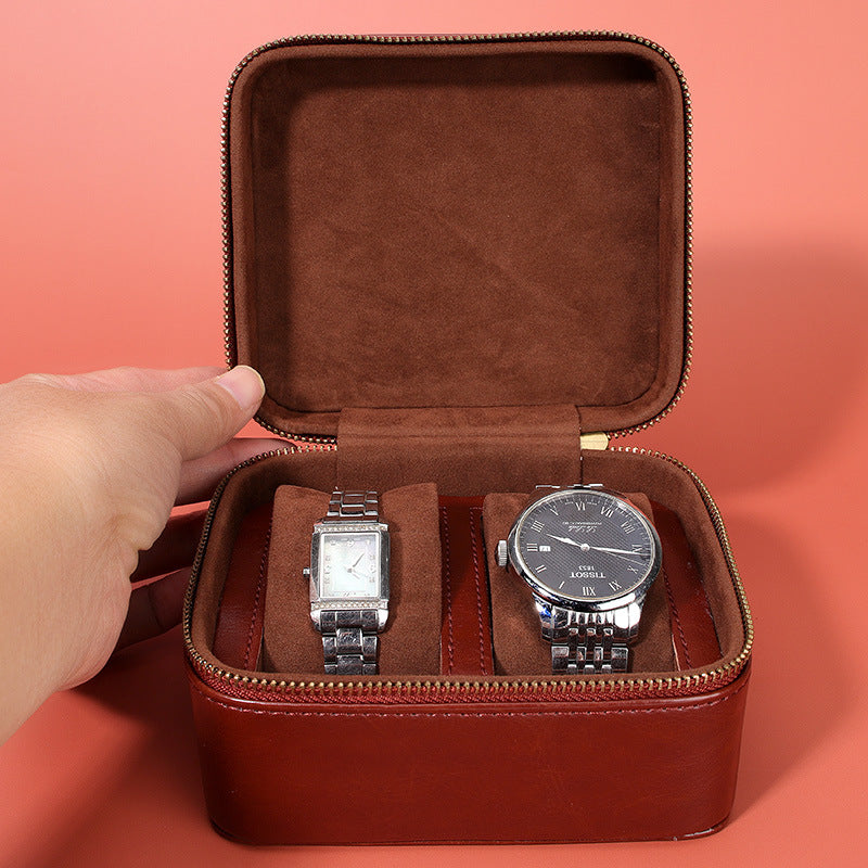 Flip-top storage watch case