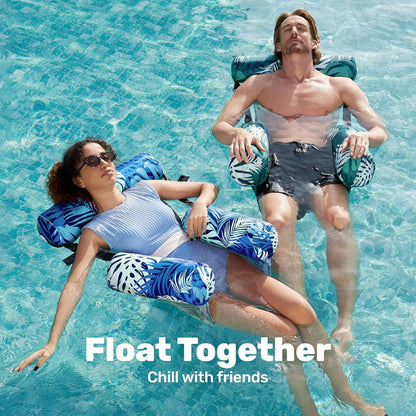 Floating raft on water