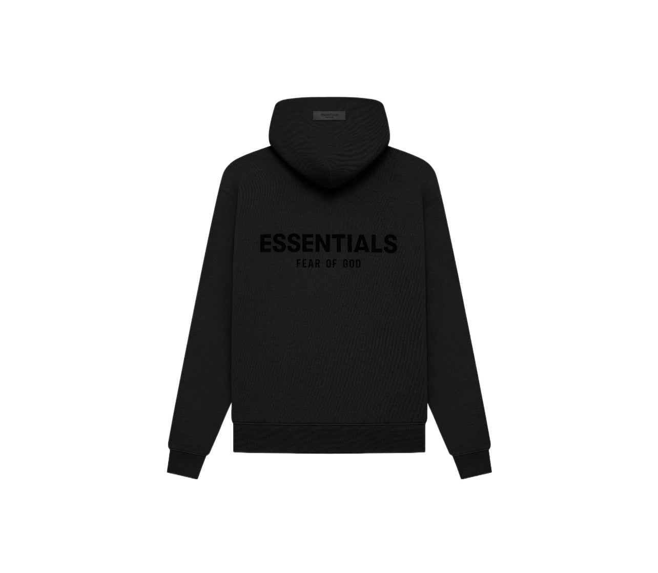 Flocked Print Pullover Hoodie