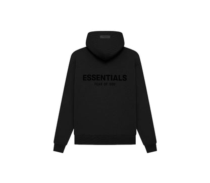 Flocked Print Pullover Hoodie