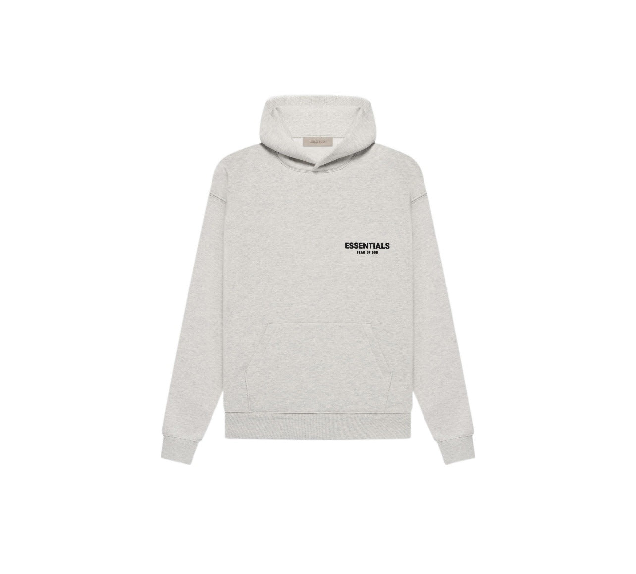Flocked Print Pullover Hoodie