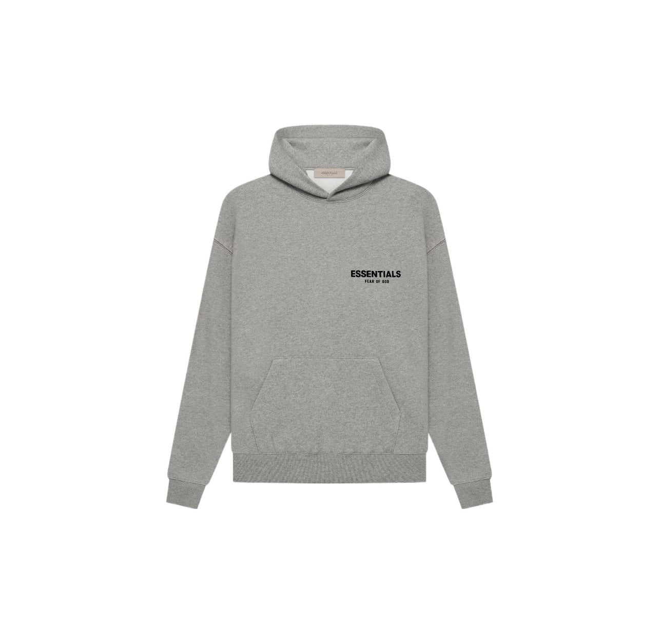 Flocked Print Pullover Hoodie