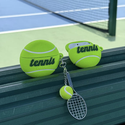 Flocked Tennis Design Silicone AirPods Case