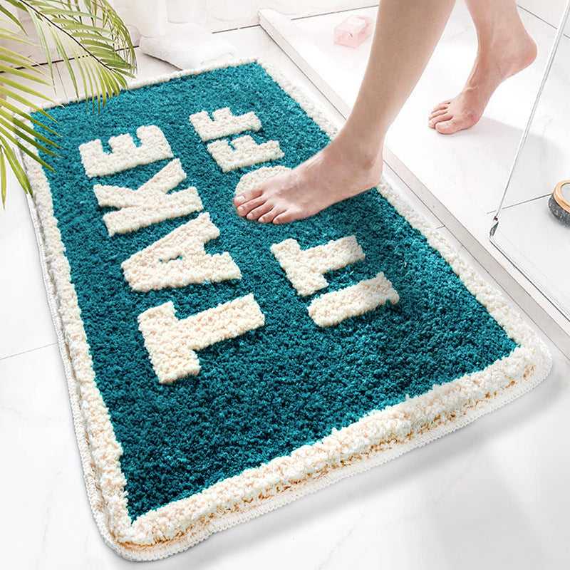 Flocking Carpet Bathroom Mat