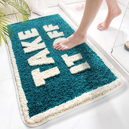 Flocking Carpet Bathroom Mat