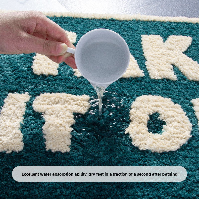 Flocking Carpet Bathroom Mat
