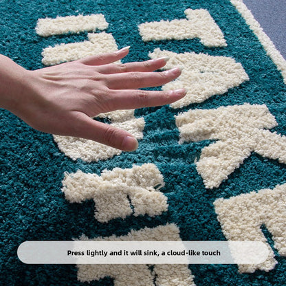 Flocking Carpet Bathroom Mat