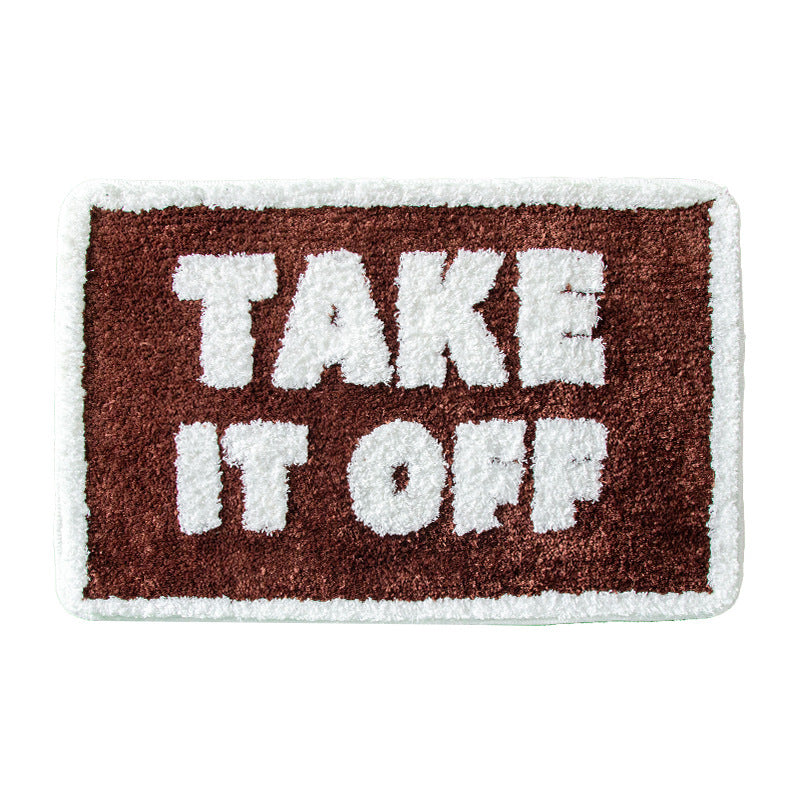 Flocking Carpet Bathroom Mat
