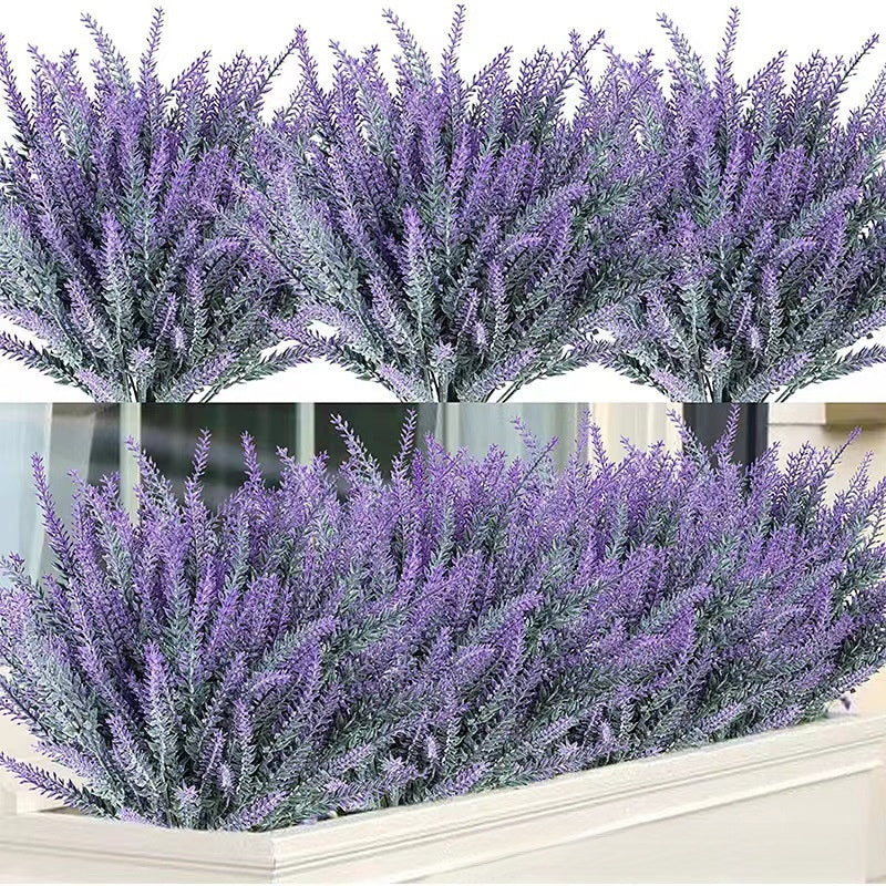 Flocking Lavender Artificial Flowers