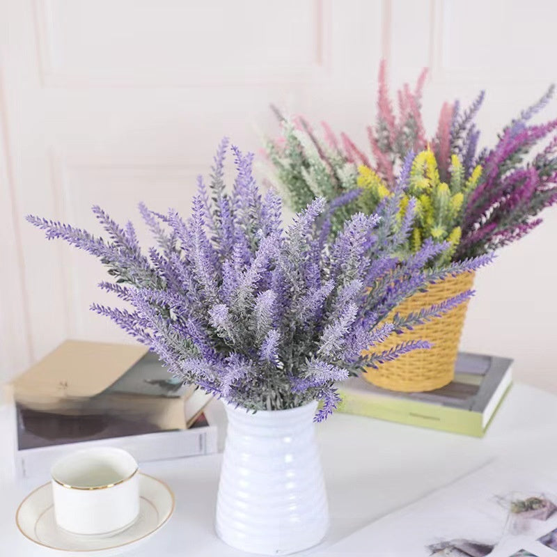 Flocking Lavender Artificial Flowers