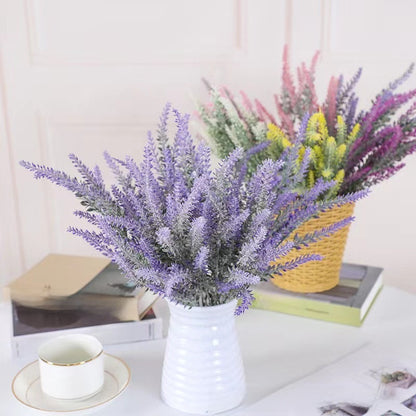 Flocking Lavender Artificial Flowers