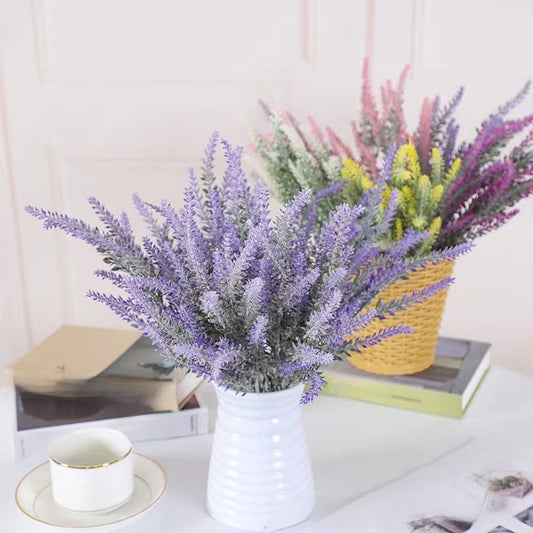 Flocking Lavender Artificial Flowers