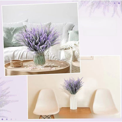 Flocking Lavender Artificial Flowers